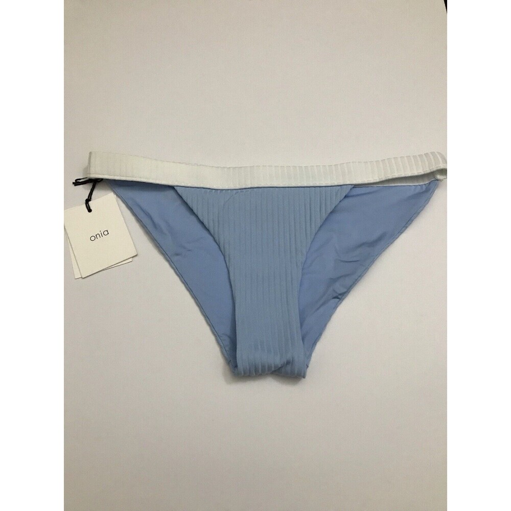 Onia Leila Bikini Bottom Size M. Blue & White Color